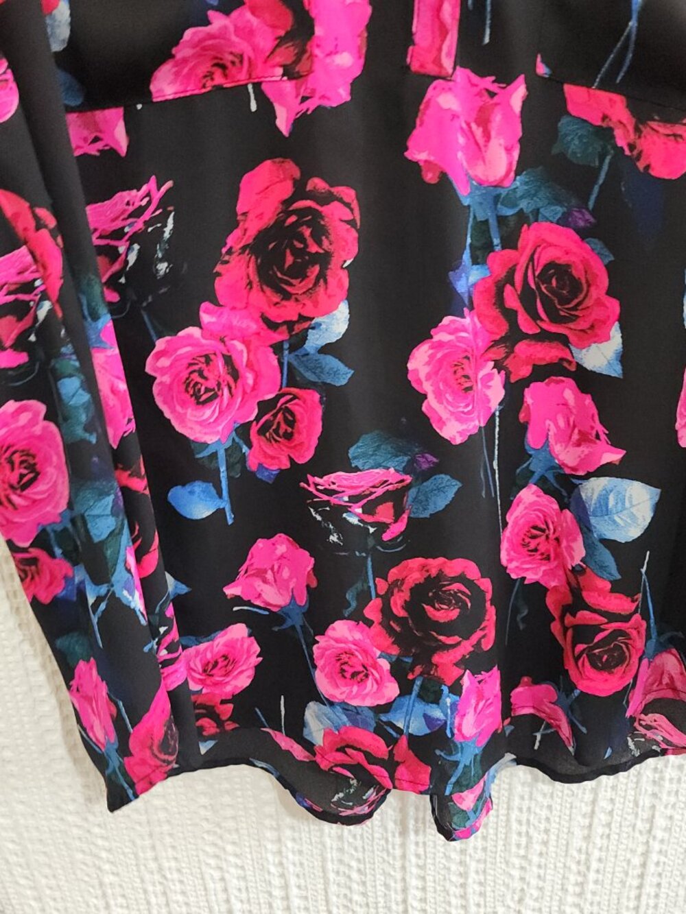 Torrid Harper Plus Size Floral Top Black and Pink Women's Plus Size 3X NEW - Picture 8 of 13